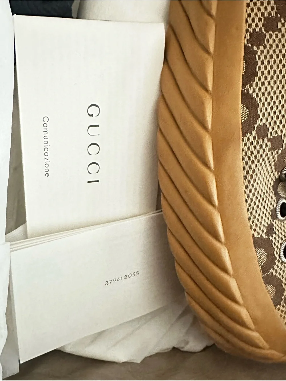 Gucci Brown Beige Tan Maxi GG Canvas High-Top Sneakers